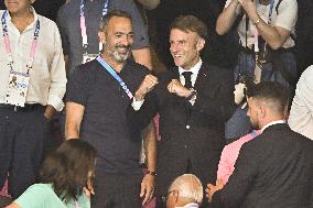 Paris 2024 - Macron In The Stands