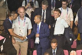 Paris 2024 - Macron In The Stands