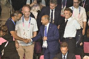Paris 2024 - Macron In The Stands