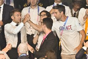 Paris 2024 - Macron In The Stands