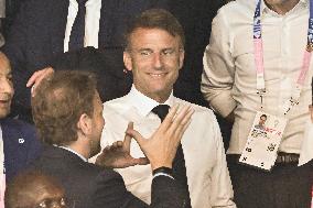 Paris 2024 - Macron In The Stands