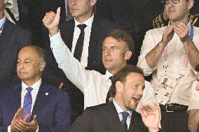 Paris 2024 - Macron In The Stands