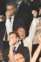 Paris 2024 - Macron Celebrates With VIPs In The Stands