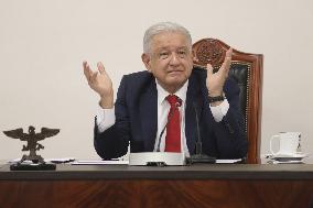 Andres Manuel Lopez Obrador Briefing