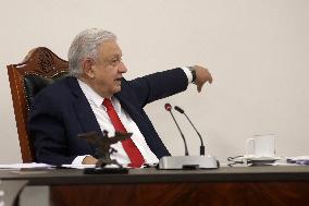 Andres Manuel Lopez Obrador Briefing