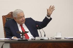 Andres Manuel Lopez Obrador Briefing