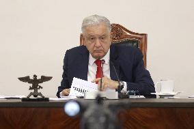 Andres Manuel Lopez Obrador Briefing