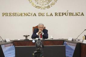 Andres Manuel Lopez Obrador Briefing