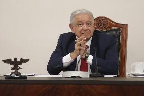 Andres Manuel Lopez Obrador Briefing