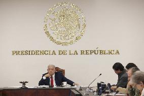 Andres Manuel Lopez Obrador Briefing