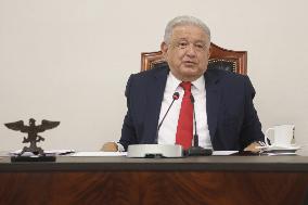 Andres Manuel Lopez Obrador Briefing