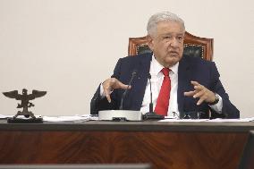 Andres Manuel Lopez Obrador Briefing