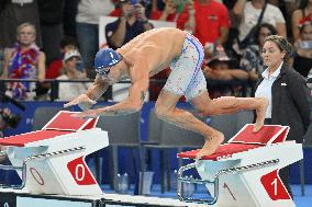 Paris 2024 - 50m Freestyle - Florent Manaudou Wins Bronze