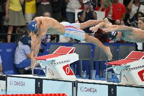 Paris 2024 - 50m Freestyle - Florent Manaudou Wins Bronze