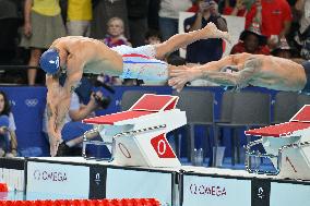 Paris 2024 - 50m Freestyle - Florent Manaudou Wins Bronze