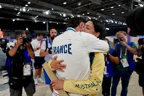 Paris 2024 - BMX - Saya Sakakibara and boyfriend Romain Mahieu