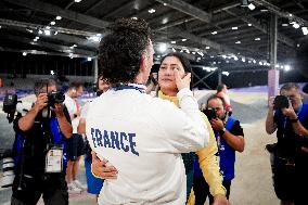 Paris 2024 - BMX - Saya Sakakibara and boyfriend Romain Mahieu