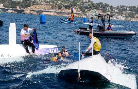 Paris 2024 - Men's Skiff 49Erfx Class Medal Race - Team Spain Wins Gold