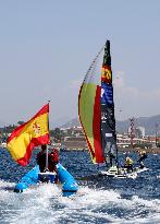 Paris 2024 - Men's Skiff 49Erfx Class Medal Race - Team Spain Wins Gold