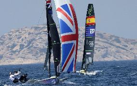 Paris 2024 - Men's Skiff 49Erfx Class Medal Race - Team Spain Wins Gold