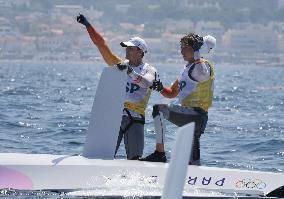 Paris 2024 - Men's Skiff 49Erfx Class Medal Race - Team Spain Wins Gold