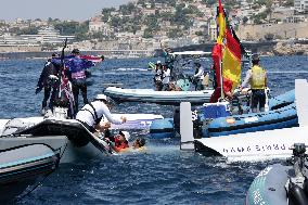 Paris 2024 - Men's Skiff 49Erfx Class Medal Race - Team Spain Wins Gold