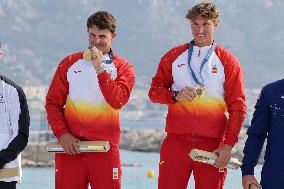 Paris 2024 - Men's Skiff 49Erfx Class Medal Race - Team Spain Wins Gold