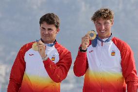 Paris 2024 - Men's Skiff 49Erfx Class Medal Race - Team Spain Wins Gold