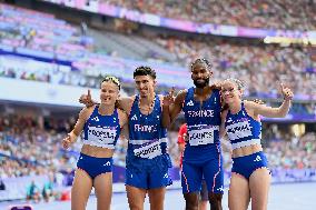 Paris 2024 - French Team at 4X400 mixte