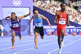 (PARIS2024) FRANCE-PARIS-OLY-ATHLETICS-100M-MEN