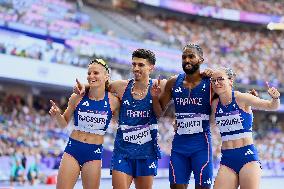 Paris 2024 - French Team at 4X400 mixte