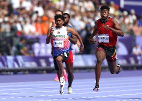 (PARIS2024) FRANCE-PARIS-OLY-ATHLETICS-100M-MEN