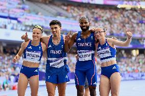 Paris 2024 - French Team at 4X400 mixte