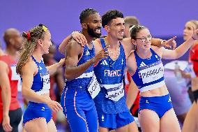 Paris 2024 - French Team at 4X400 mixte