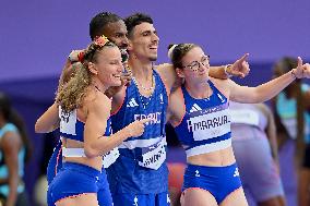 Paris 2024 - French Team at 4X400 mixte