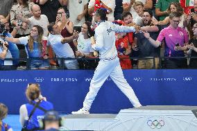 Paris 2024 - 50m Freestyle - Florent Manaudou Wins Bronze