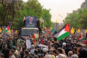 Funeral Procession For Hamas Leader Ismail Haniyeh - Tehran