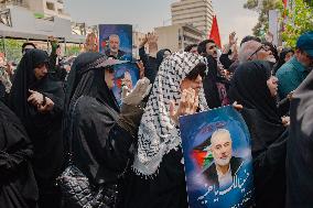 Funeral Procession For Hamas Leader Ismail Haniyeh - Tehran