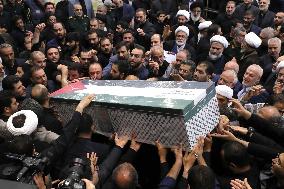 Iran’s Supreme Leader Prays Over Coffin of Ismail Haniyeh - Tehran