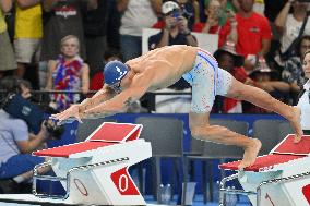 Paris 2024 - 50m Freestyle - Florent Manaudou Wins Bronze