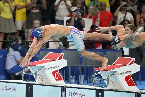 Paris 2024 - 50m Freestyle - Florent Manaudou Wins Bronze