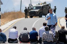 Palestinian Friday Prayer to Protest Assassination of Ismail Haniyeh - Nablus