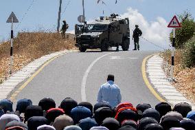 Palestinian Friday Prayer to Protest Assassination of Ismail Haniyeh - Nablus