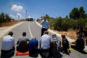 Palestinian Friday Prayer to Protest Assassination of Ismail Haniyeh - Nablus