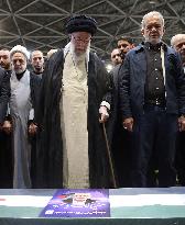 Iran’s Supreme Leader Prays Over Coffin of Ismail Haniyeh - Tehran