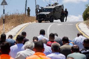 Palestinian Friday Prayer to Protest Assassination of Ismail Haniyeh - Nablus