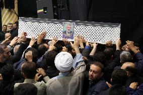 Iran’s Supreme Leader Prays Over Coffin of Ismail Haniyeh - Tehran