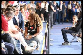 Paris 2024 - President Macron Congratulates Gold Medal Teddy Riner