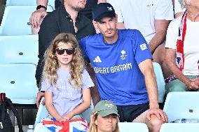 Paris 2024 - Andy Murray In the Stands at Hockey