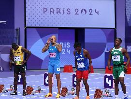 (PARIS2024) FRANCE-PARIS-OLY-ATHLETICS-100M-MEN